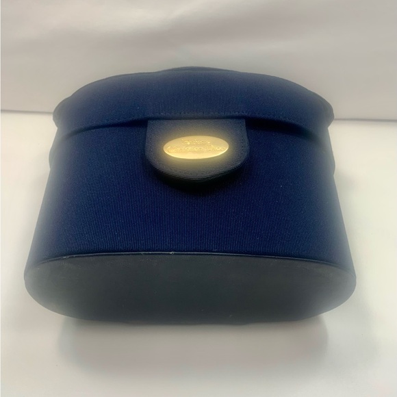 Dior Navy Cosmetic Pouch with Gold Detail - Picture 5 of 6
